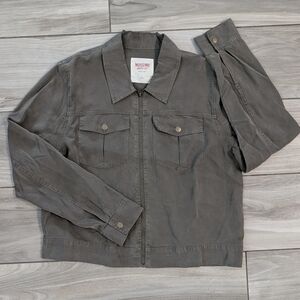 Mossimo Olive Green Full Zip Lightweight Jacket